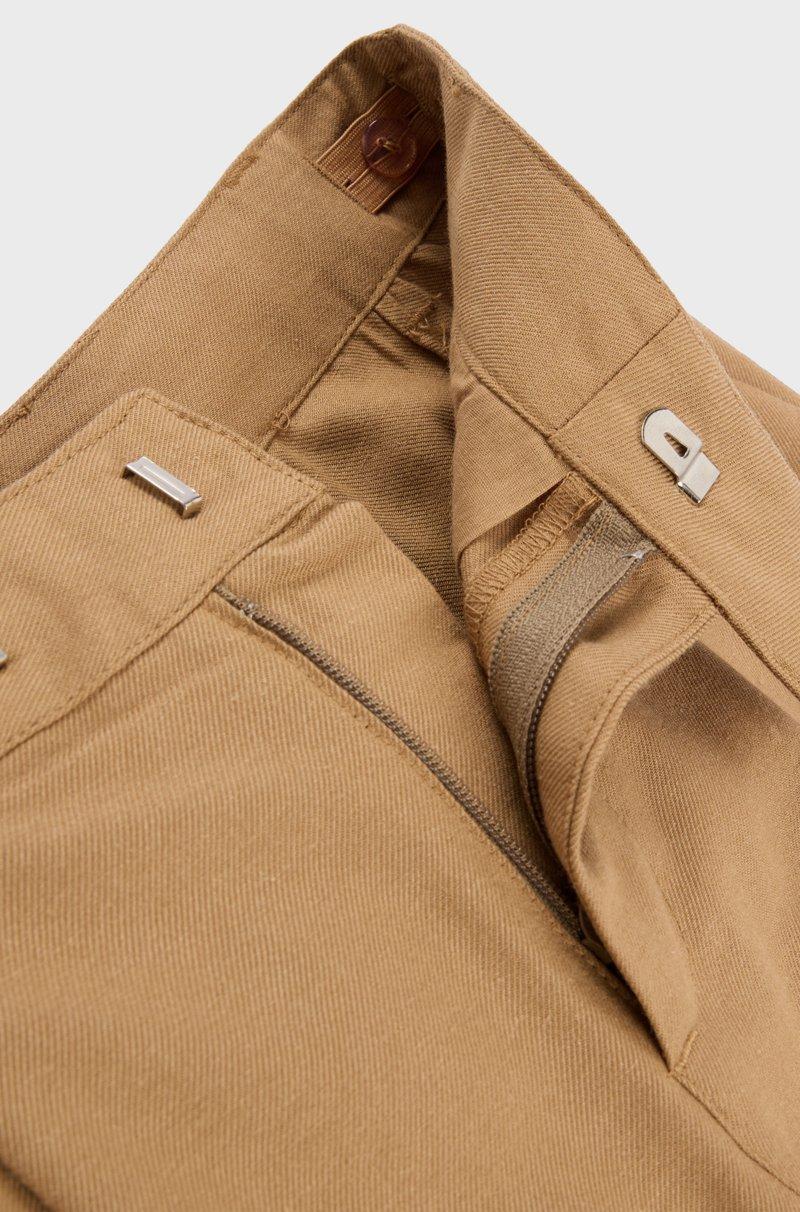 Hugo Boss Shorts Loose Fit Para Niños En Sarga De Algodón