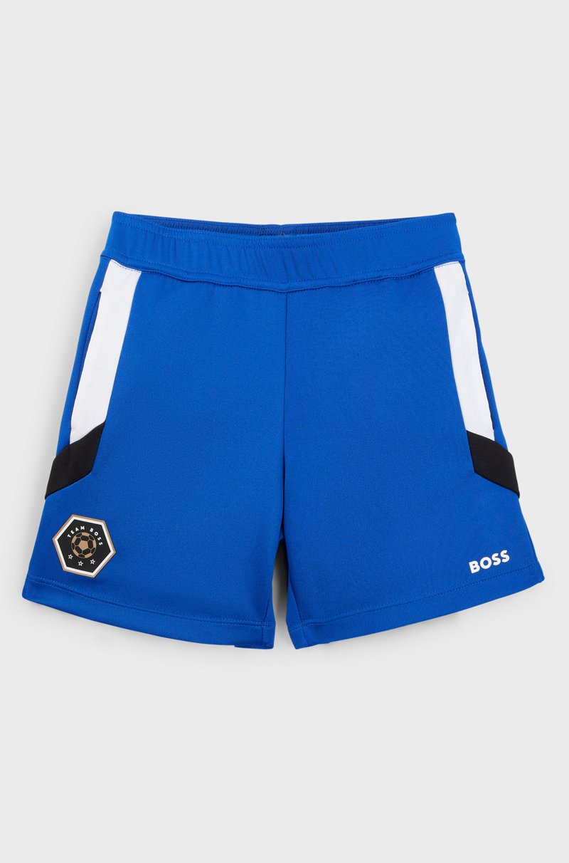 Hugo Boss Shorts para niños con detalles de la marca
