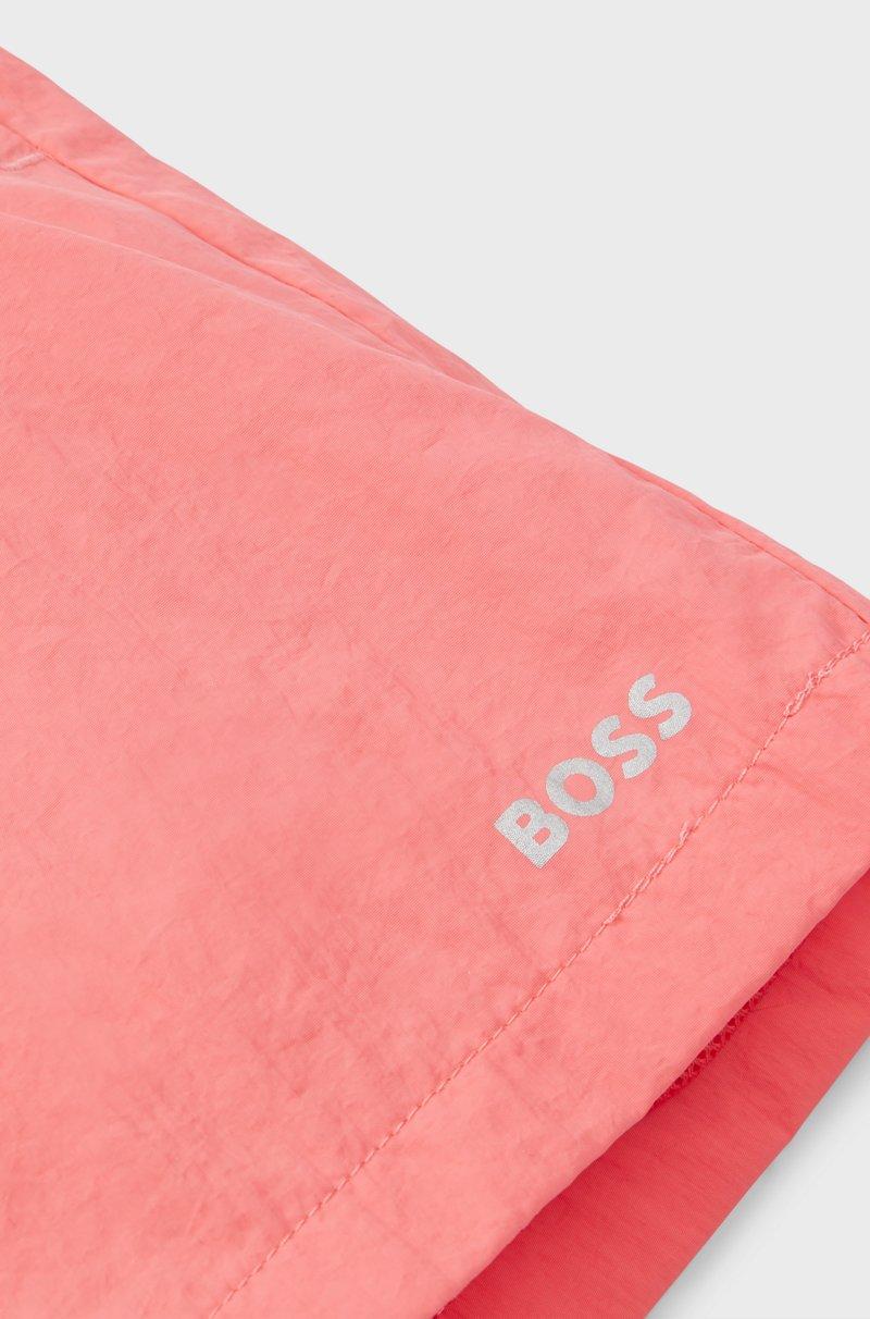 Hugo Boss Shorts Para Niños Con Logo De Efecto Metalizado