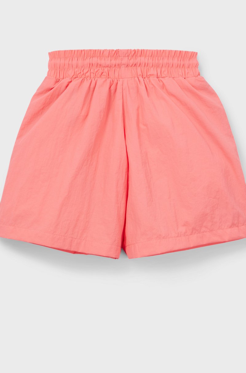 Hugo Boss Shorts Para Niños Con Logo De Efecto Metalizado