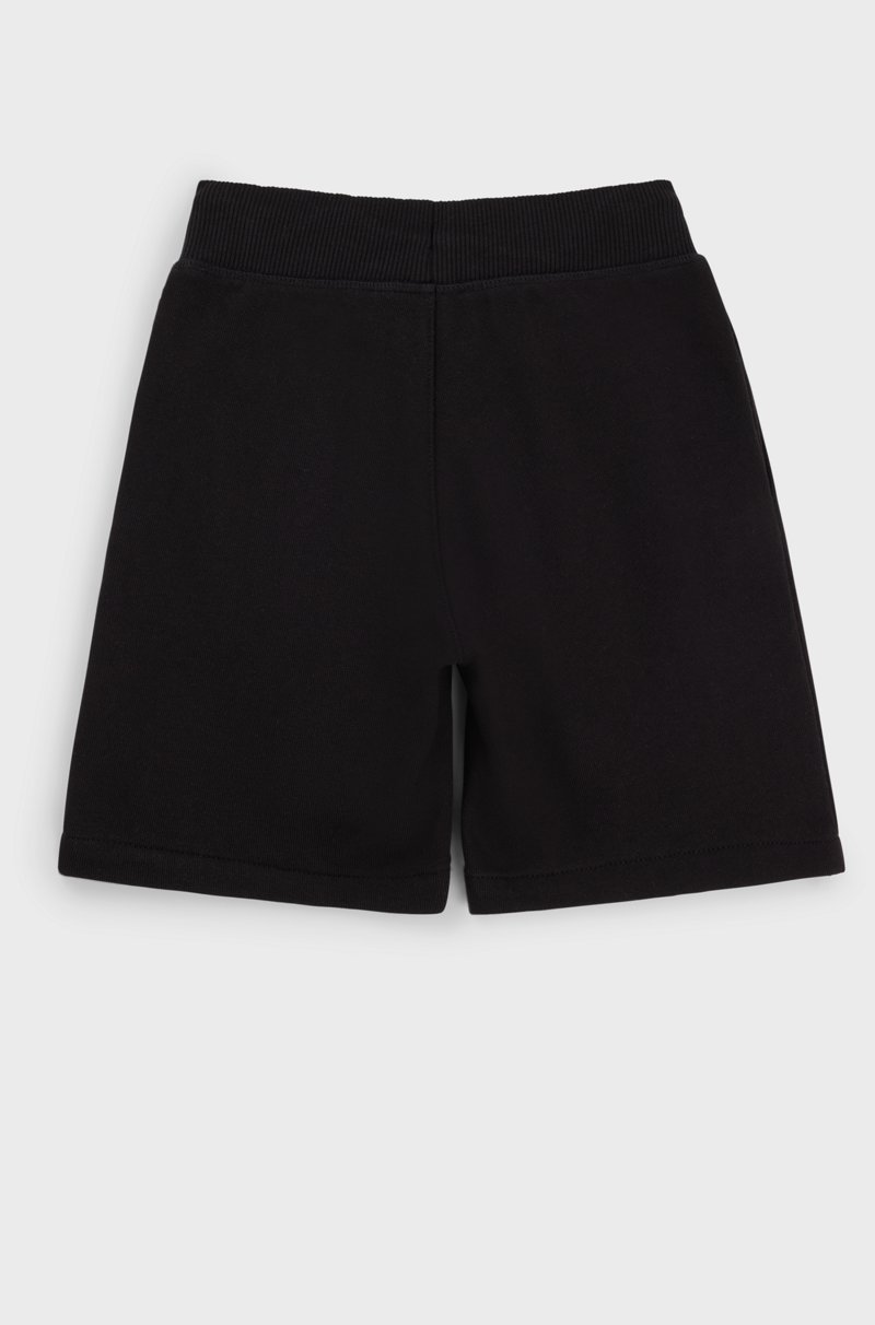 Hugo Boss Shorts Para Niños En Algodón Con Logo Estampado
