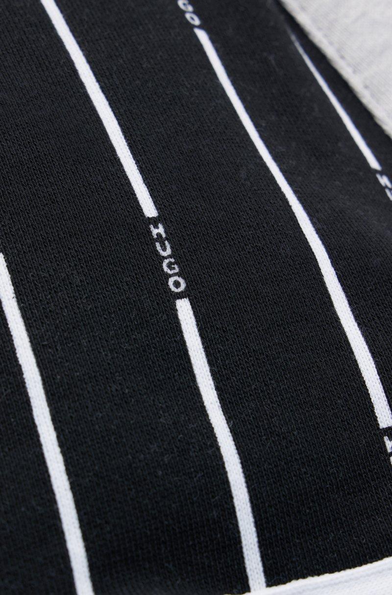 Hugo Boss Shorts Para Niños En Algodón Con Mezcla De Diferentes Logos