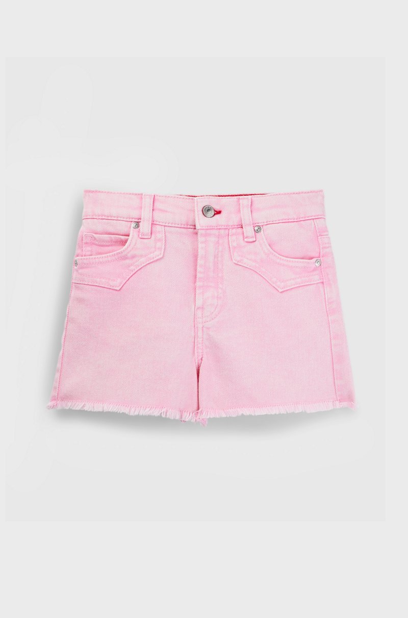 Hugo Boss Shorts para niños en denim elástico con costuras inspiradas en los wésterns