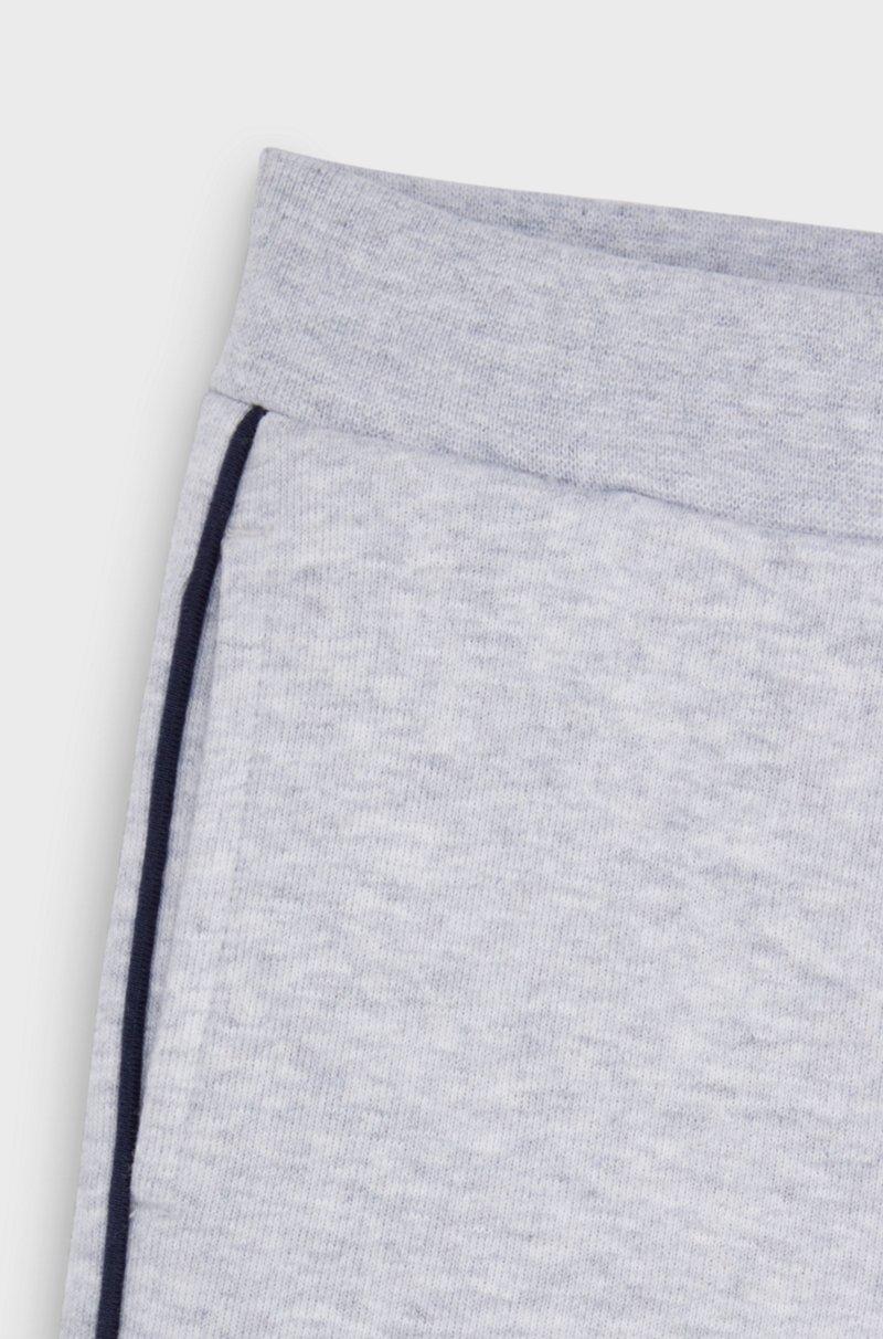 Hugo Boss Shorts Para Niños En Mezcla De Algodón Con Rayas Y Logo