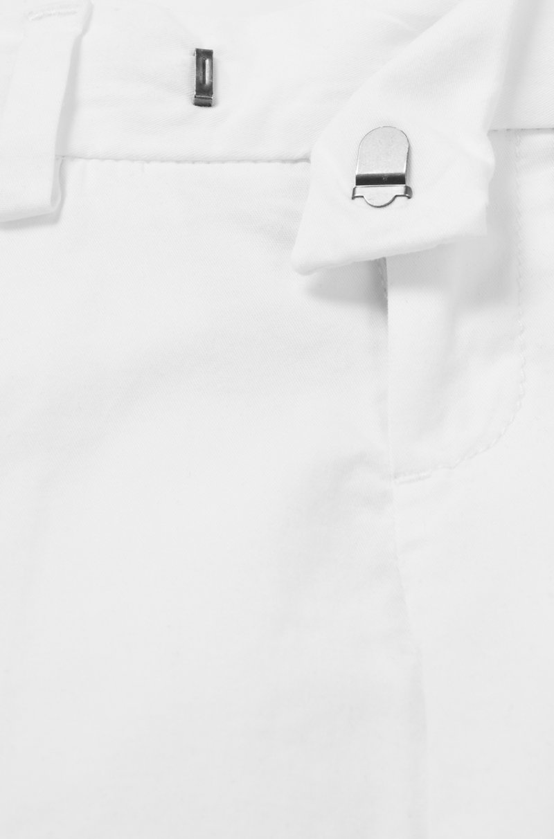 Hugo Boss Shorts Para Niños En Sarga De Algodón Con Bolsillos Estilo Cargo