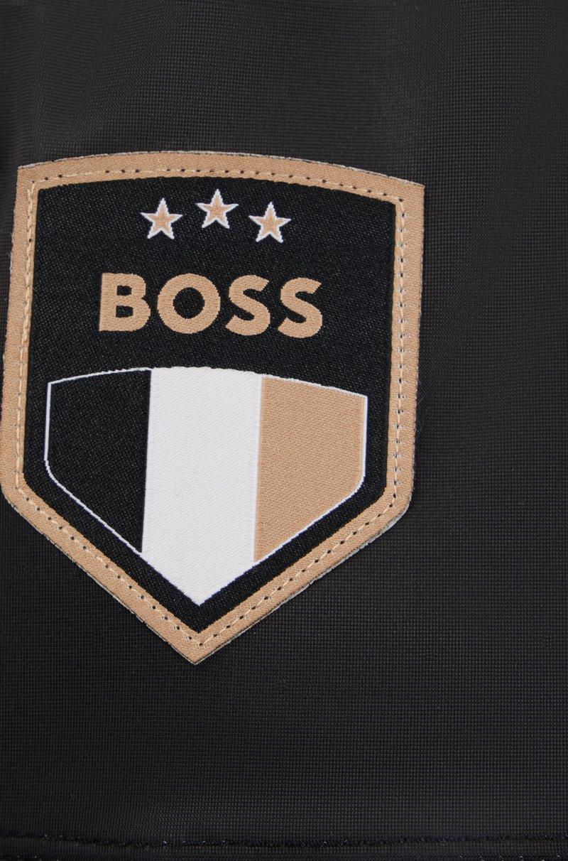 Hugo Boss Shorts Para Niños En Tejido Elástico Con Ilustración En Tono Degradado