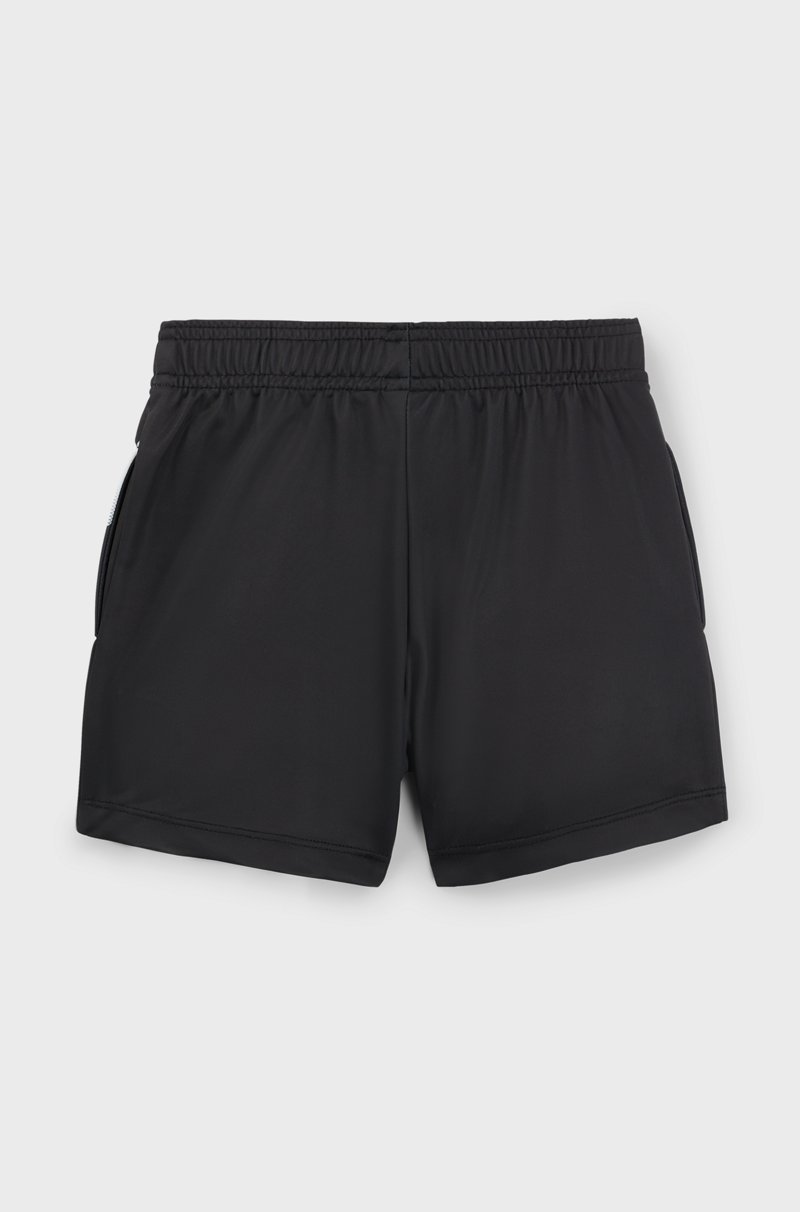 Hugo Boss Shorts Para Niños En Tejido Elástico Con Ilustración En Tono Degradado