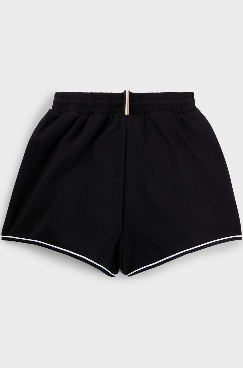 Hugo Boss Shorts Para Niños En Tejido Elástico Con Ribetes Y Logo
