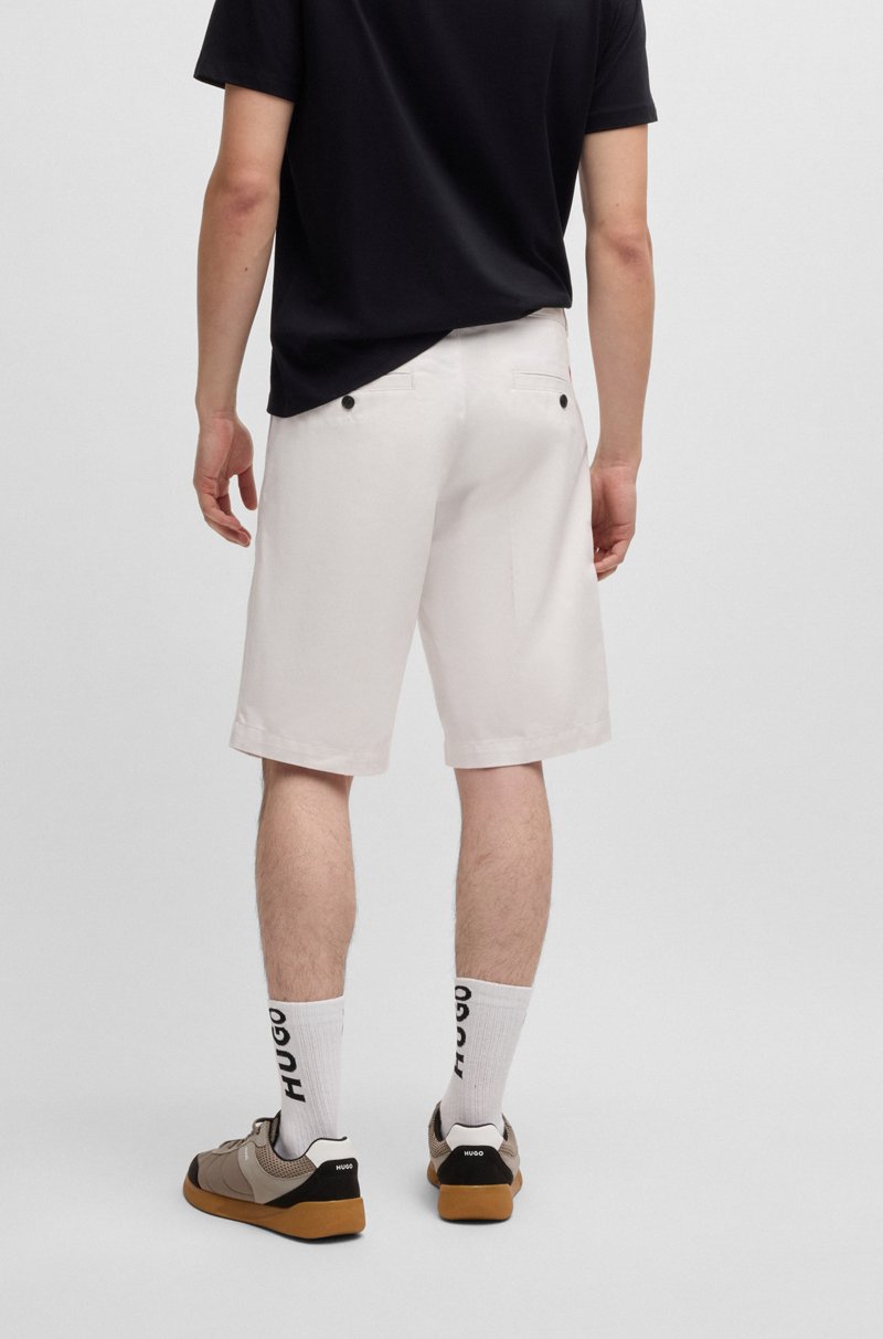 Hugo Boss Shorts Regular Fit Con Pernera Estrecha Y Bolsillos Abotonados