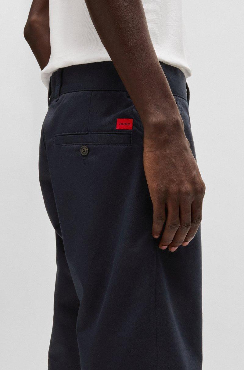 Hugo Boss Shorts Regular Fit Con Pernera Estrecha Y Bolsillos Abotonados