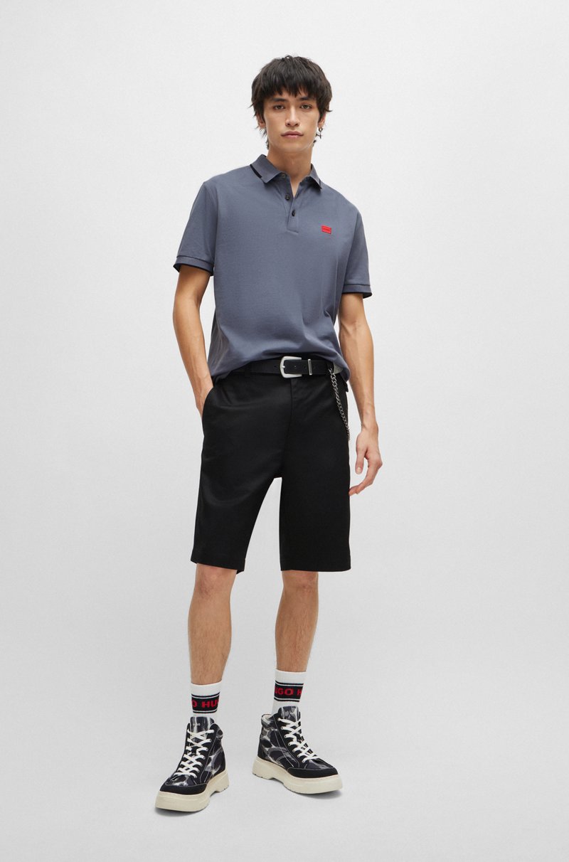 Hugo Boss Shorts Regular Fit Con Pernera Estrecha Y Bolsillos Abotonados