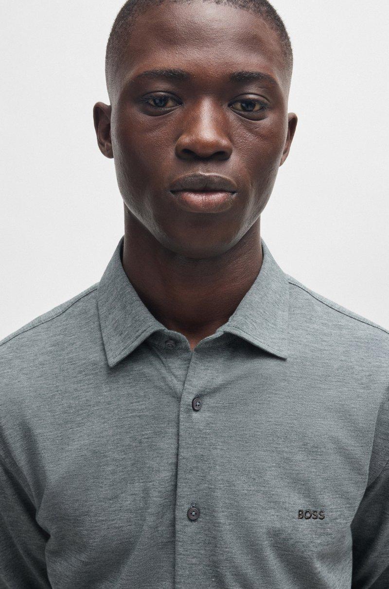 Hugo Boss Shorts Regular Fit En Felpa De Algodón Con Insignia De Logo