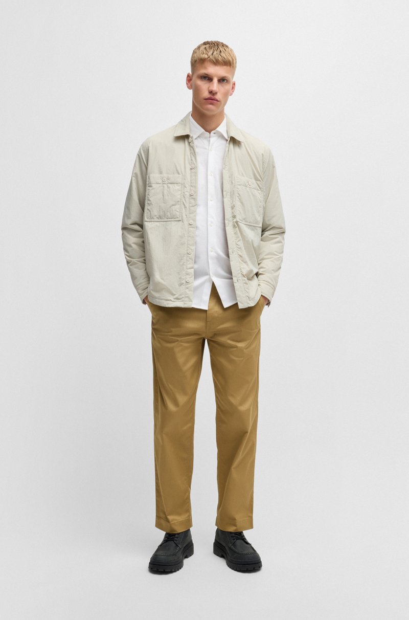 Hugo Boss Shorts Regular Fit En Felpa De Algodón Con Insignia De Logo