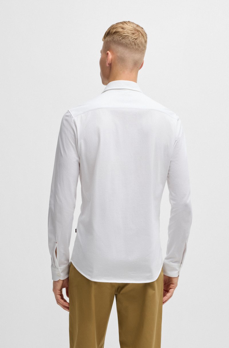 Hugo Boss Shorts Regular Fit En Felpa De Algodón Con Insignia De Logo