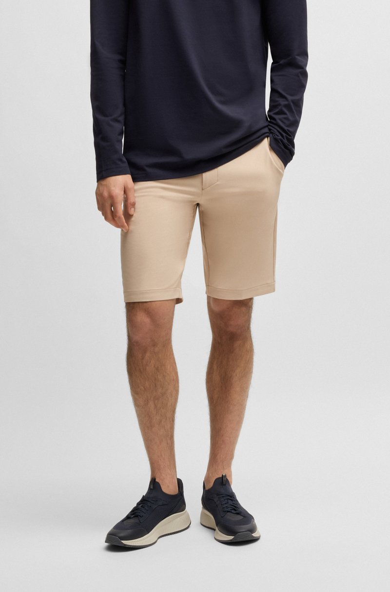 Hugo Boss Shorts slim fit de tejido elástico repelente al agua
