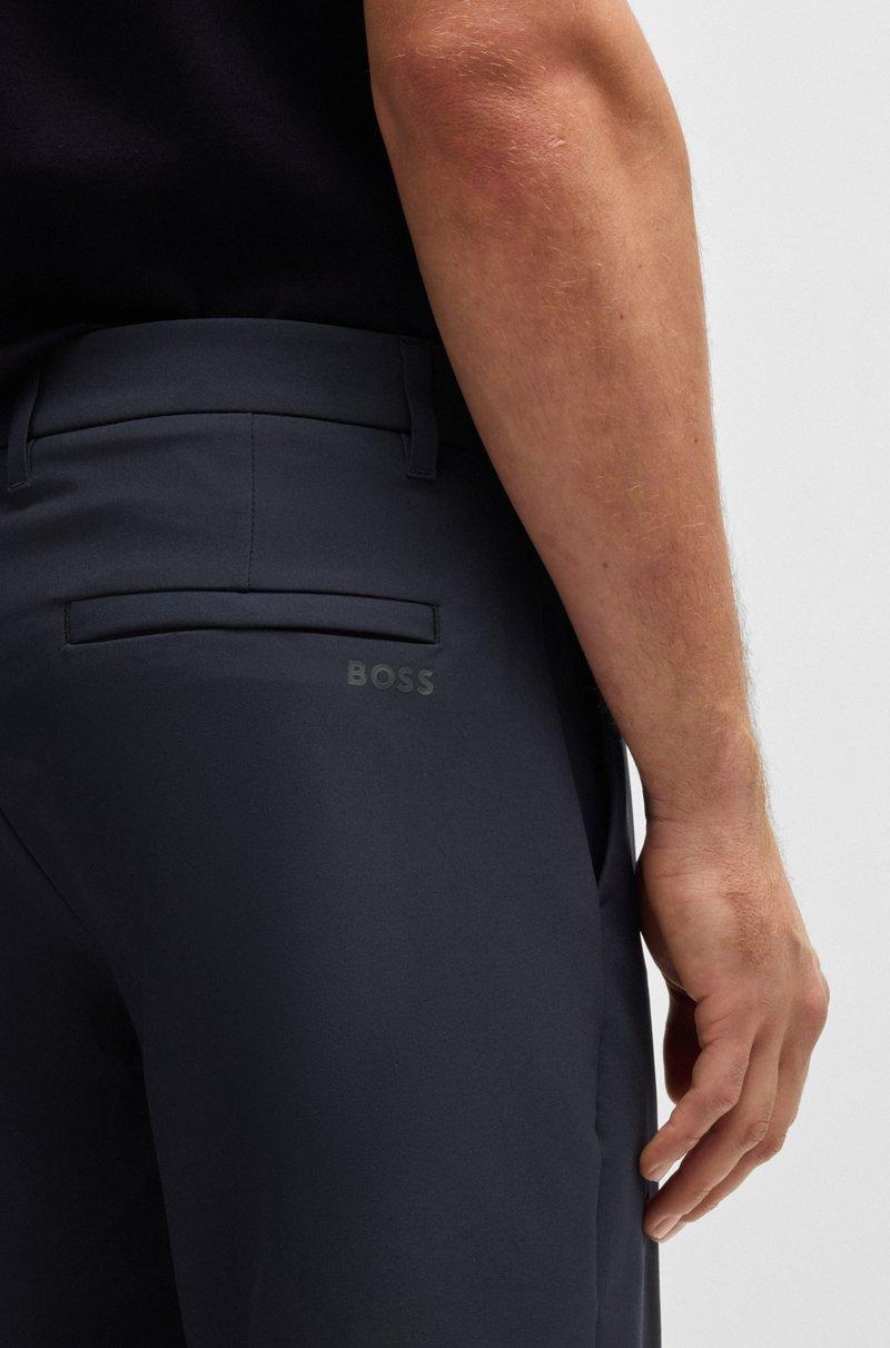 Hugo Boss Shorts Slim Fit De Tejido Elástico Repelente Al Agua