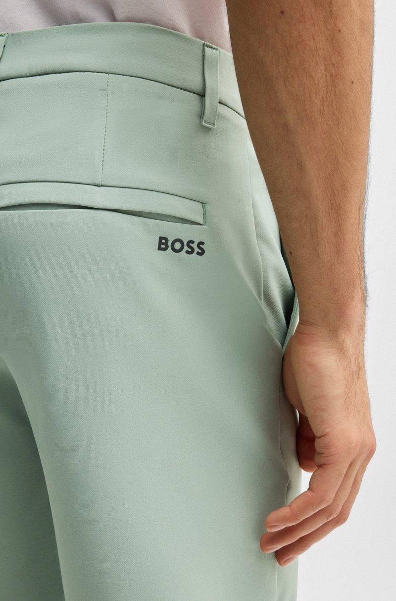 Hugo Boss Shorts Slim Fit De Tejido Elástico Repelente Al Agua