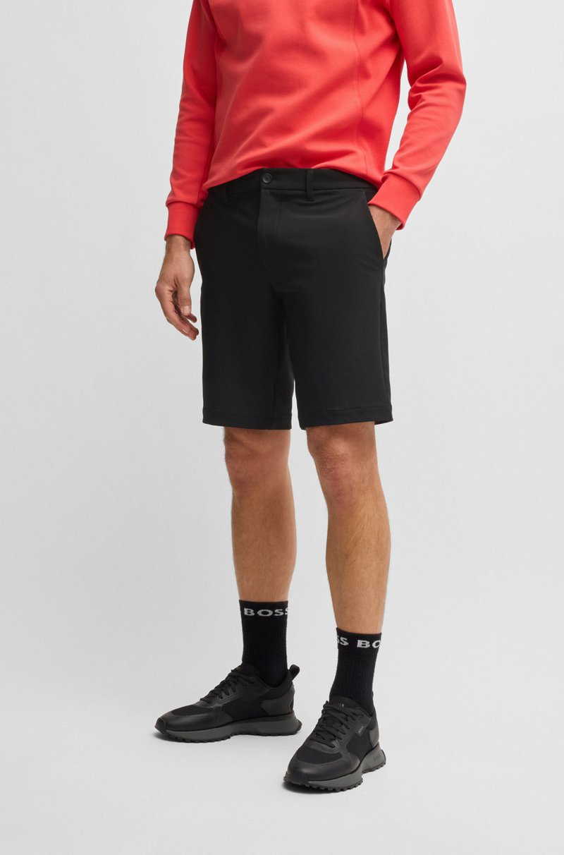 Hugo Boss Shorts slim fit de tejido elástico repelente al agua