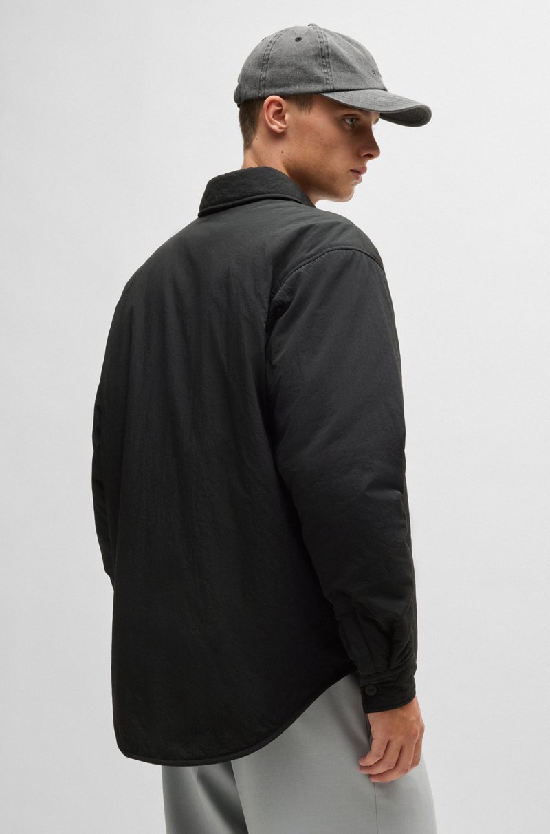 Hugo Boss Sobrecamisa Acolchada Relaxed Fit Con Insignia De Logo Apilado