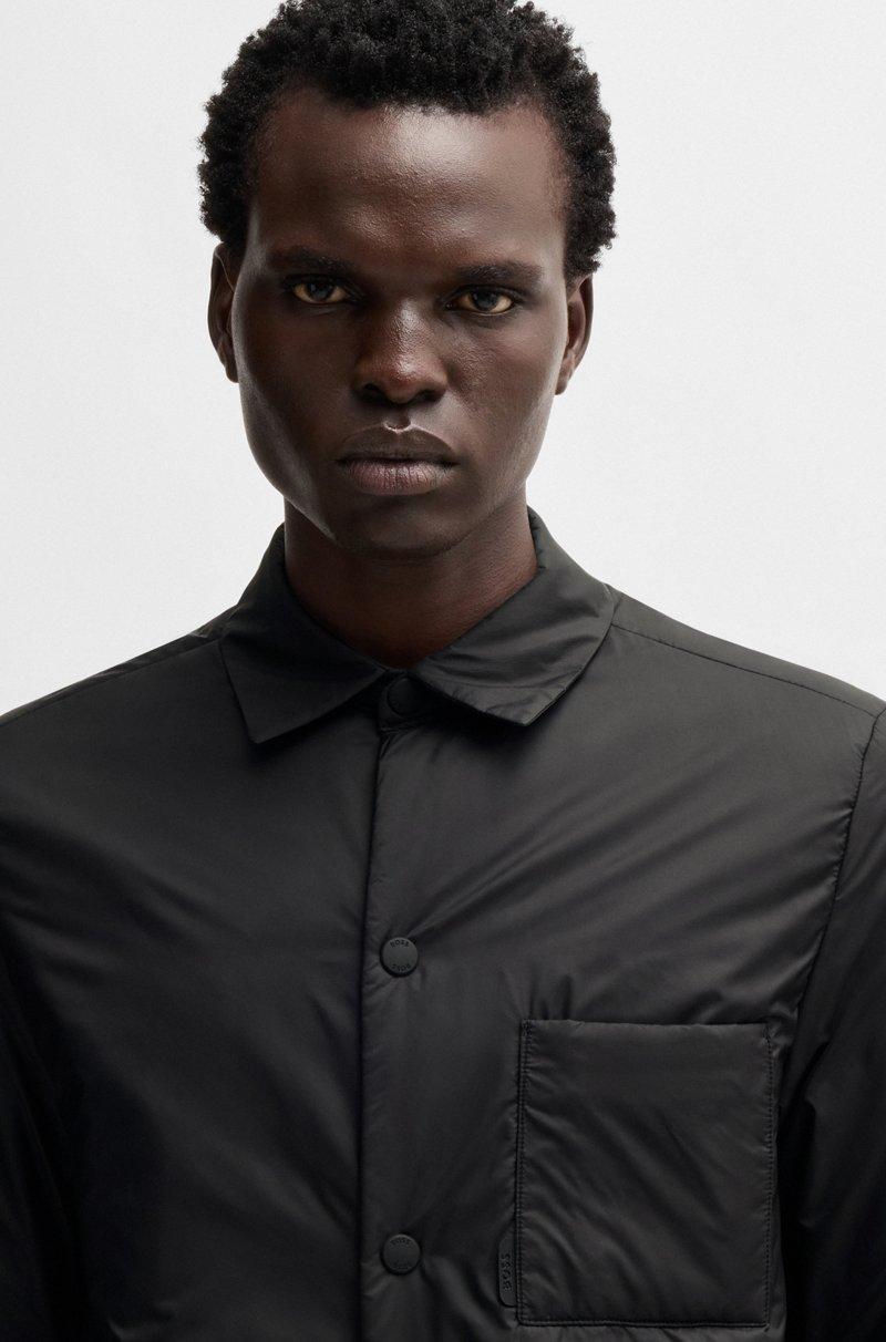 Hugo Boss Sobrecamisa Relaxed Fit Acolchada En Tejido Repelente Al Agua