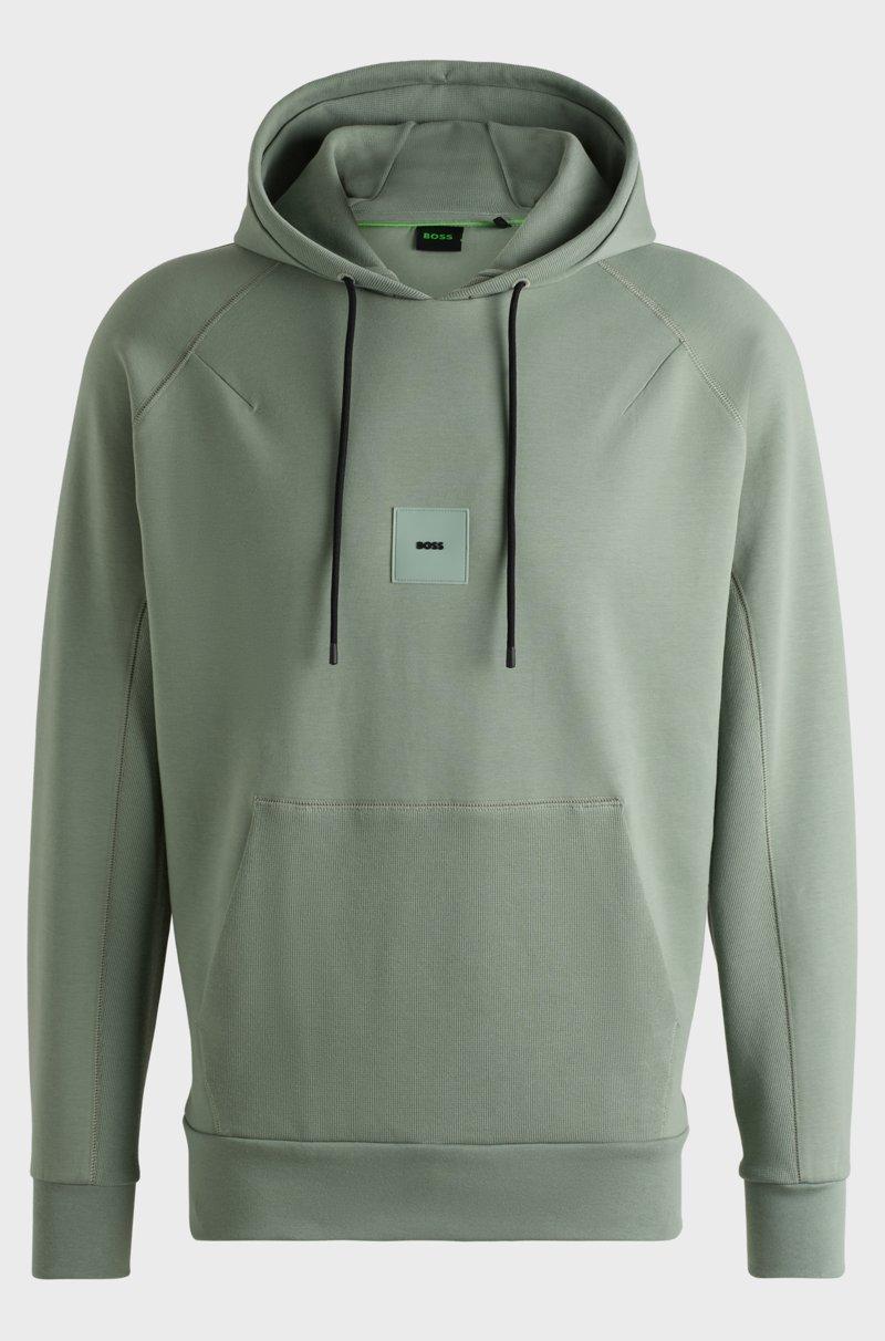 Hugo Boss Sudadera con capucha de algodón con elástico