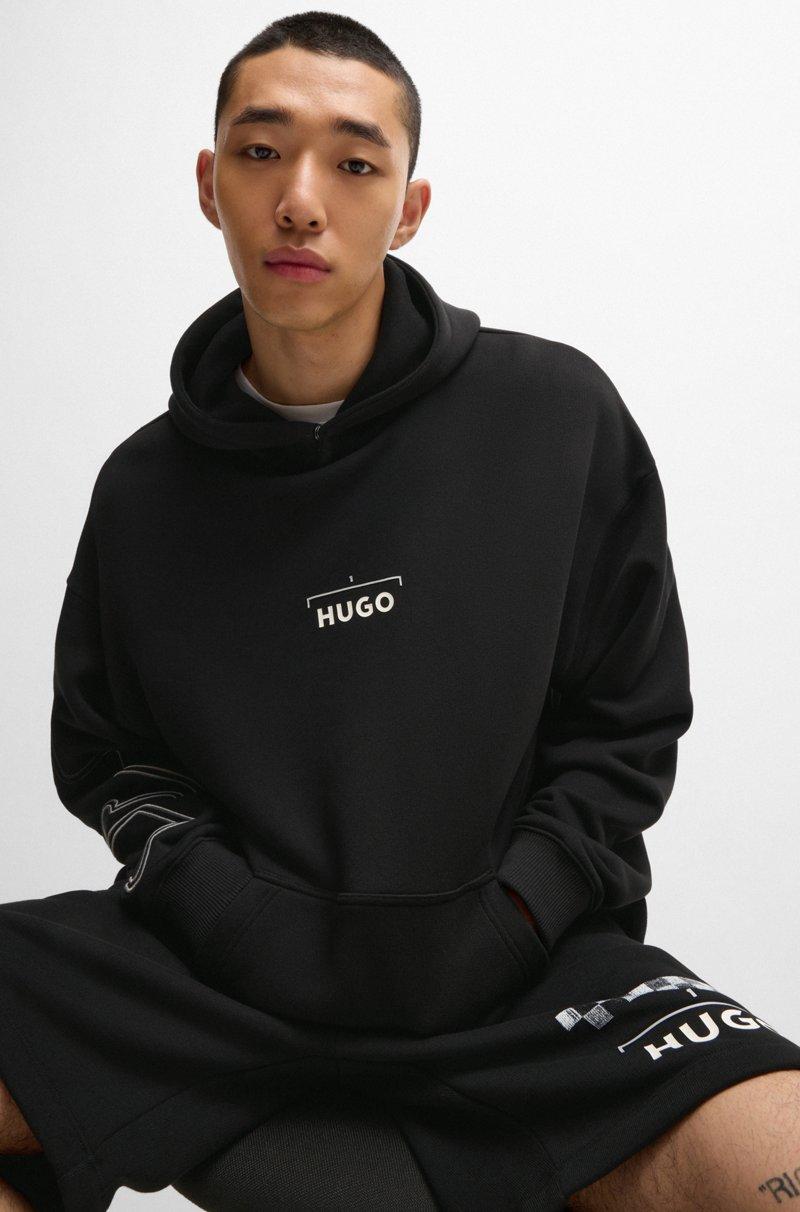 Hugo Boss Sudadera Con Capucha De Algodón Con Estampado De Carreras