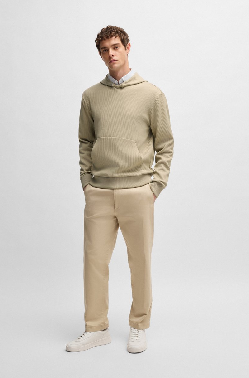 Hugo Boss Sudadera Con Capucha De Algodón Con Estructura A Rayas