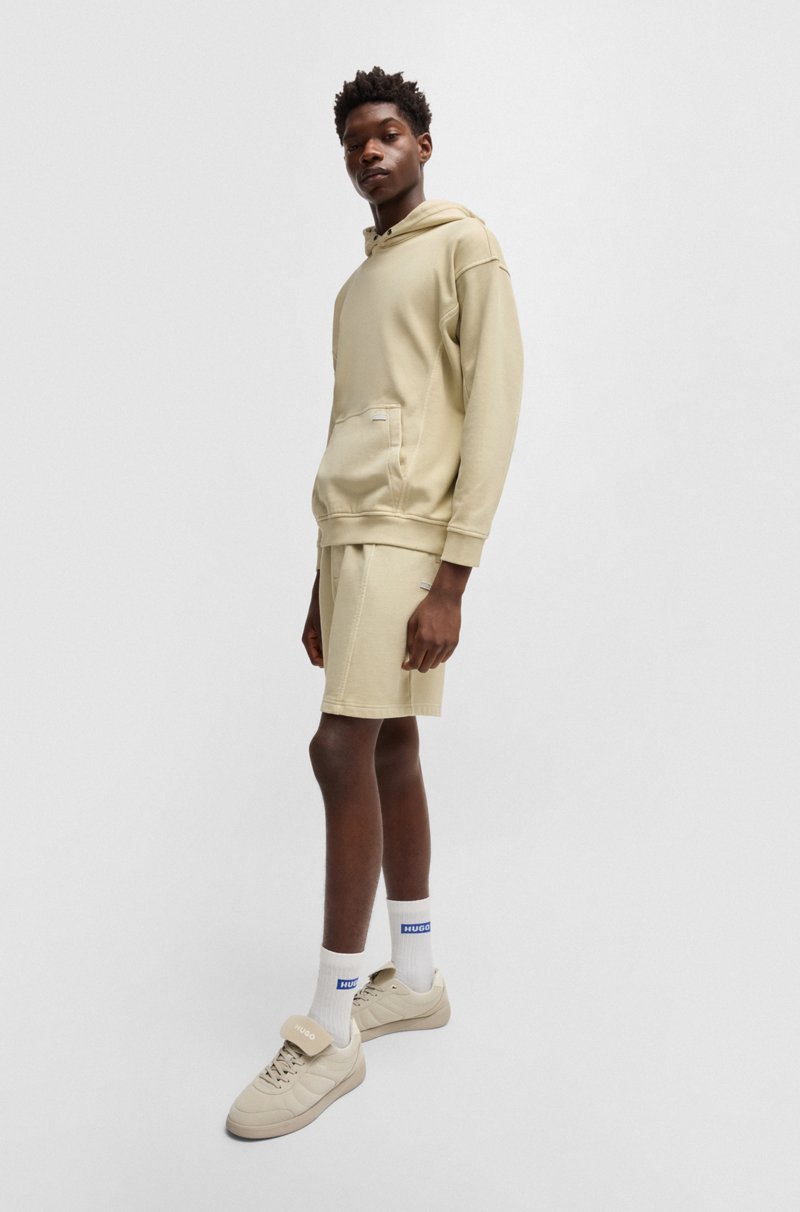 Hugo Boss Sudadera Con Capucha De Felpa De Algodón Con Ojales Vintage