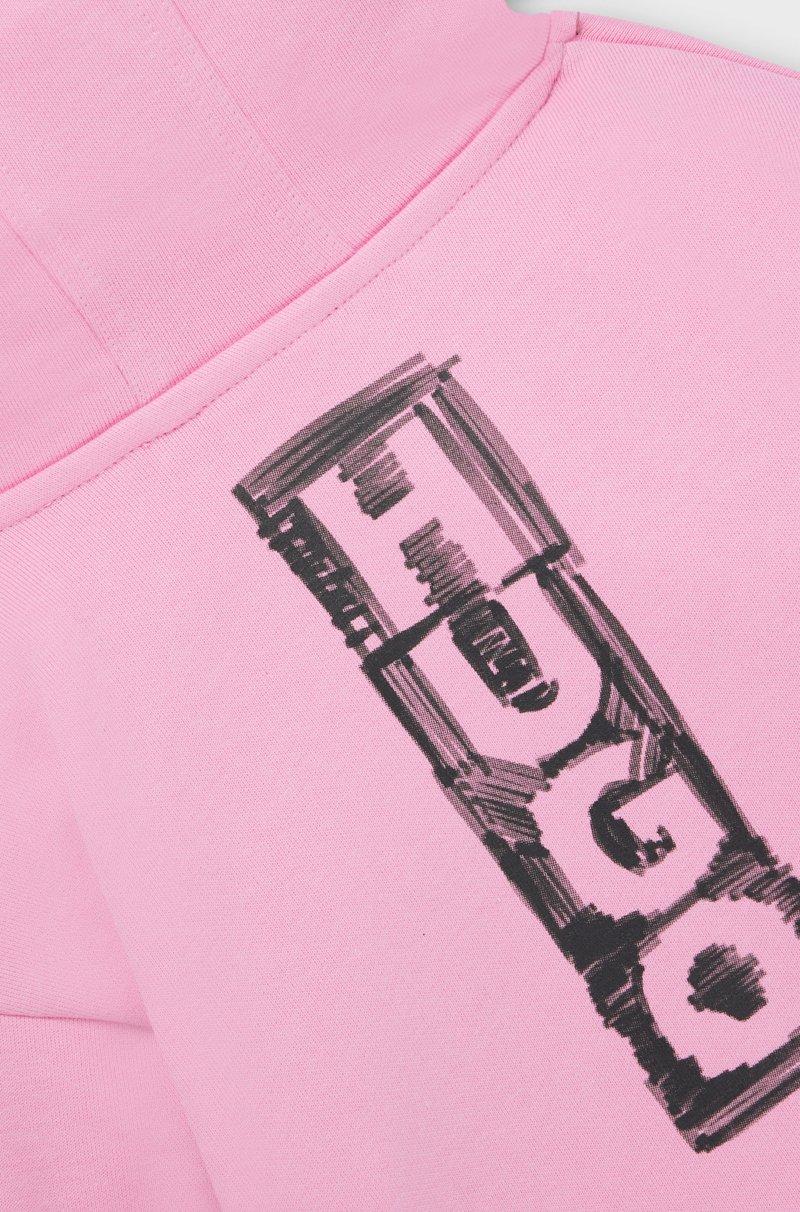 Hugo Boss Sudadera Con Capucha De Forro Polar Para Niños Con Logo De Diseño