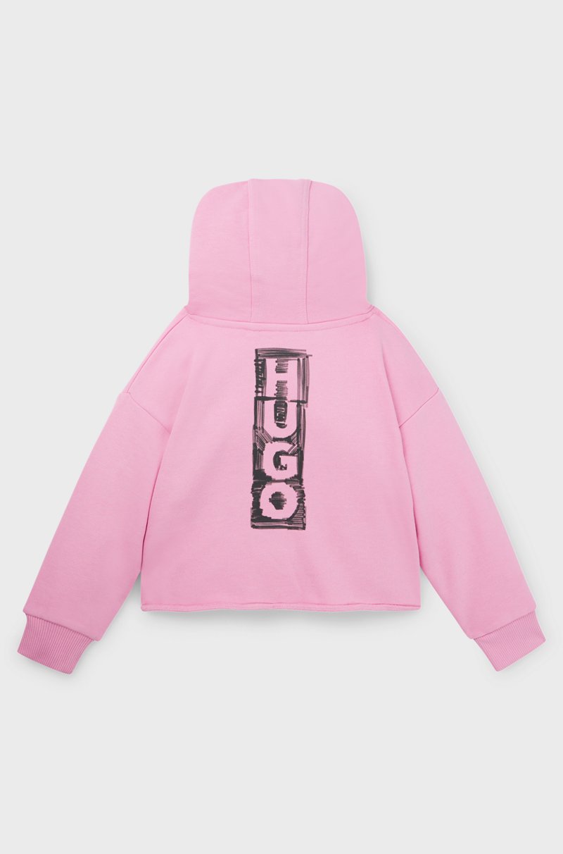 Hugo Boss Sudadera Con Capucha De Forro Polar Para Niños Con Logo De Diseño