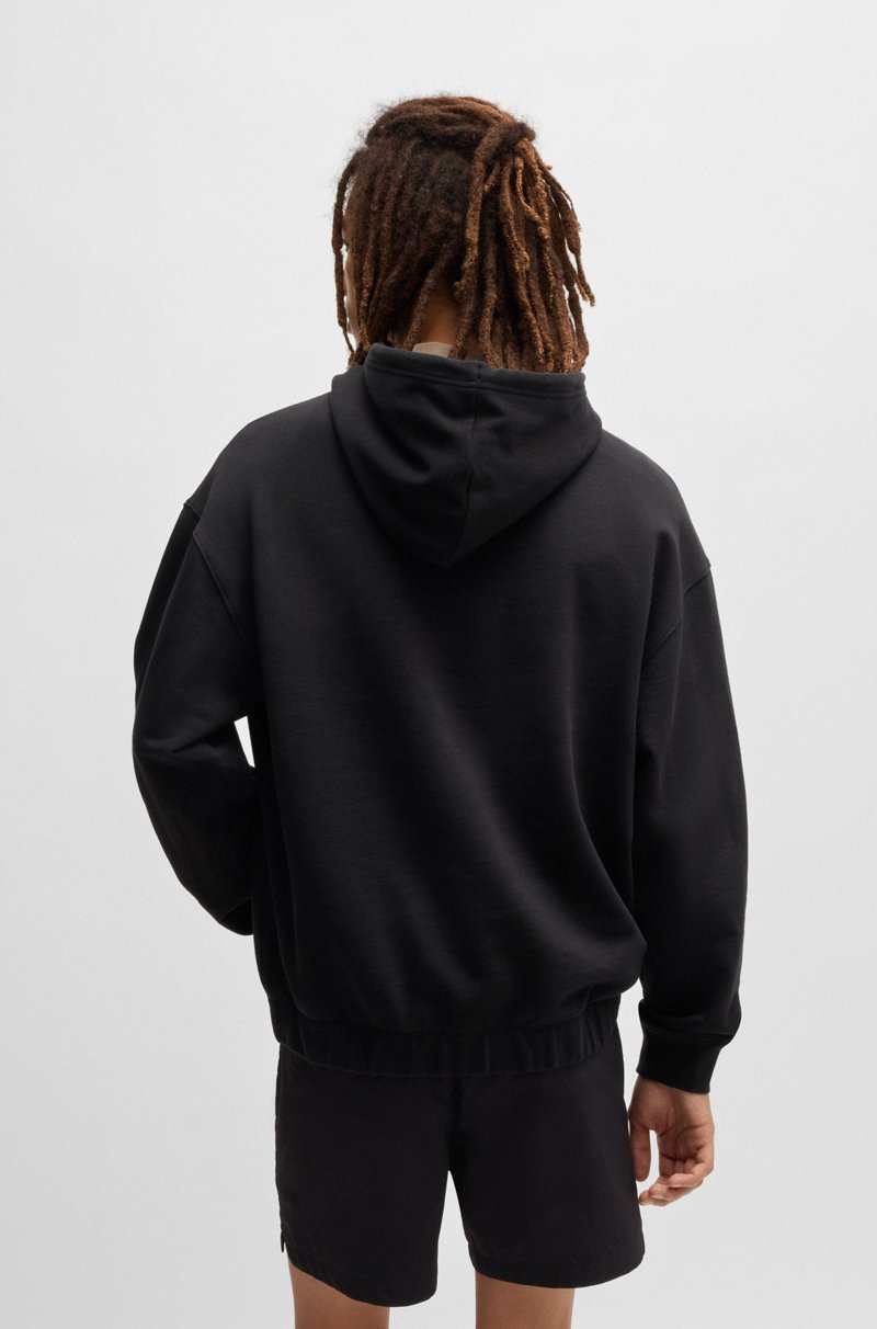 Hugo Boss Sudadera Con Capucha En Felpa De Algodón Con Logo Bordado