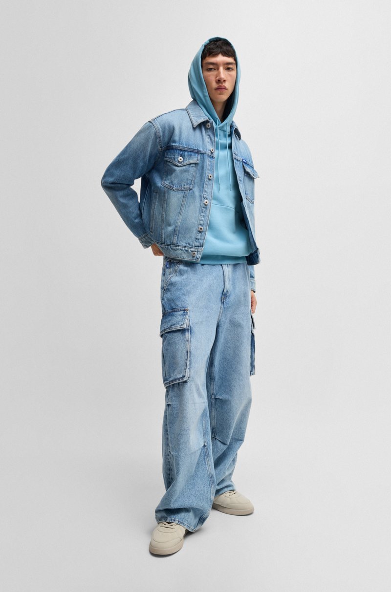 Hugo Boss Sudadera Con Capucha En Felpa De Algodón Con Logo Happy HUGO