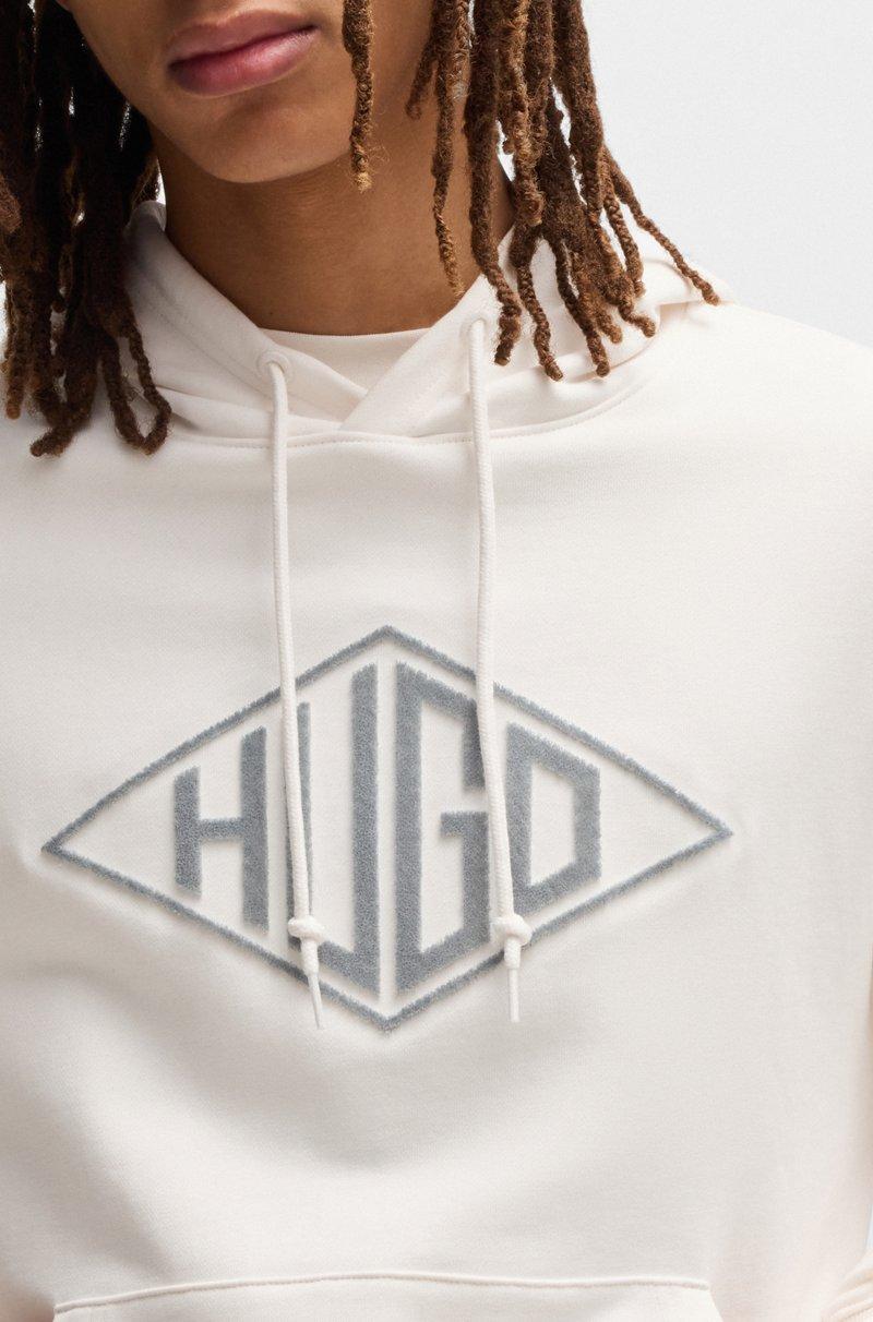 Hugo Boss Sudadera Con Capucha En Felpa De Algodón Con Logo Bordado