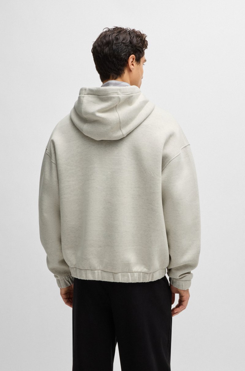 Hugo Boss Sudadera Con Capucha En Tejido De Punto Doble De Algodón