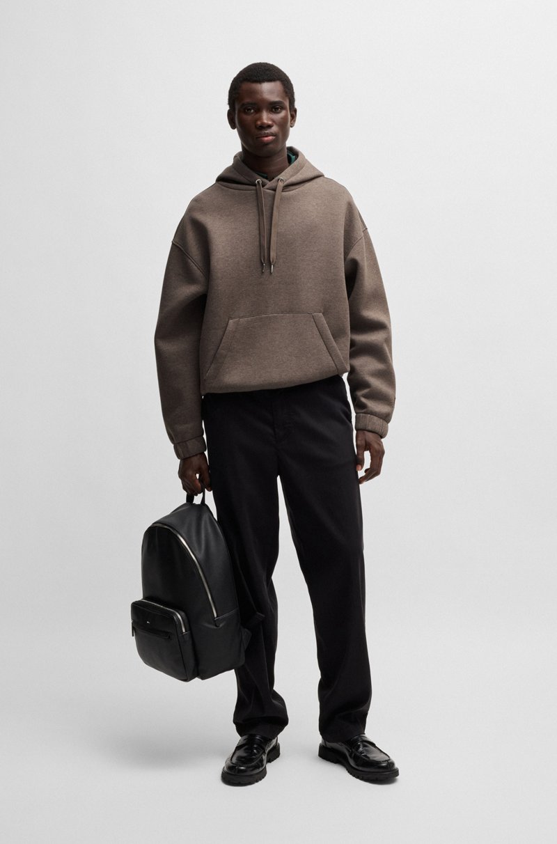 Hugo Boss Sudadera Con Capucha En Tejido De Punto Doble De Algodón