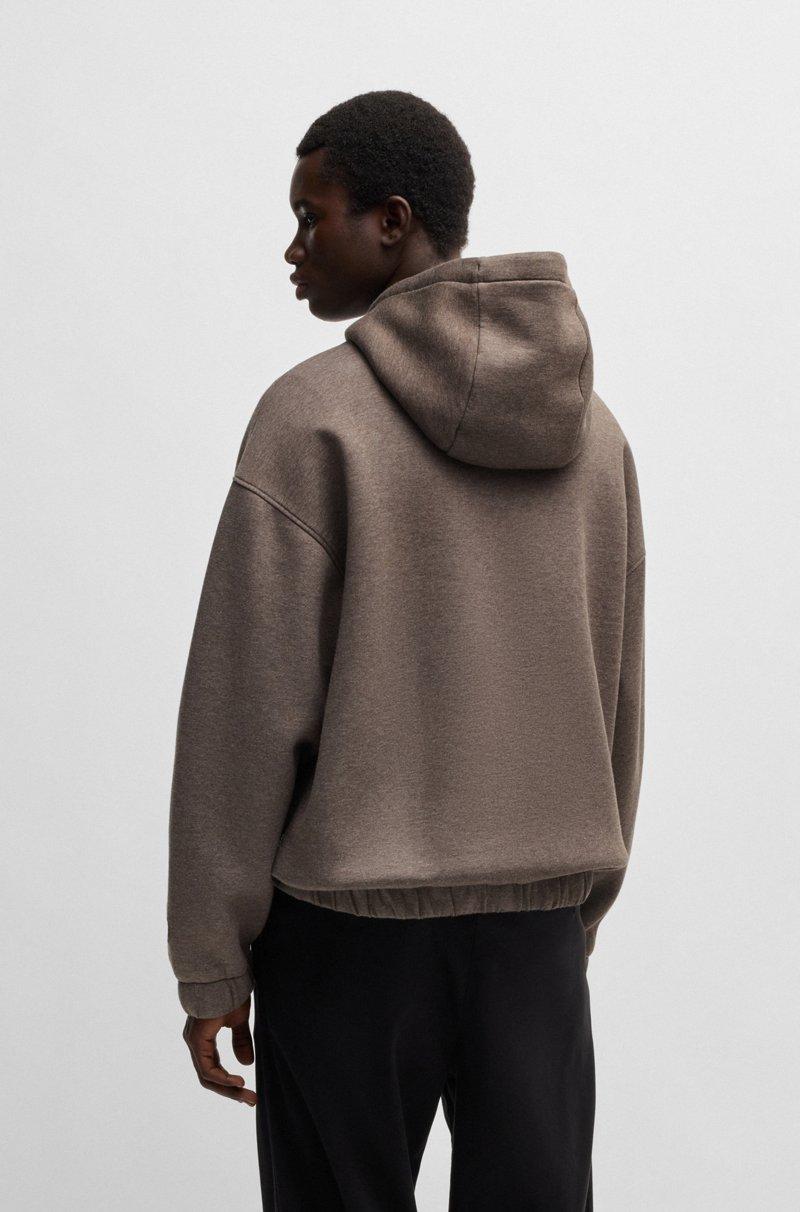 Hugo Boss Sudadera Con Capucha En Tejido De Punto Doble De Algodón