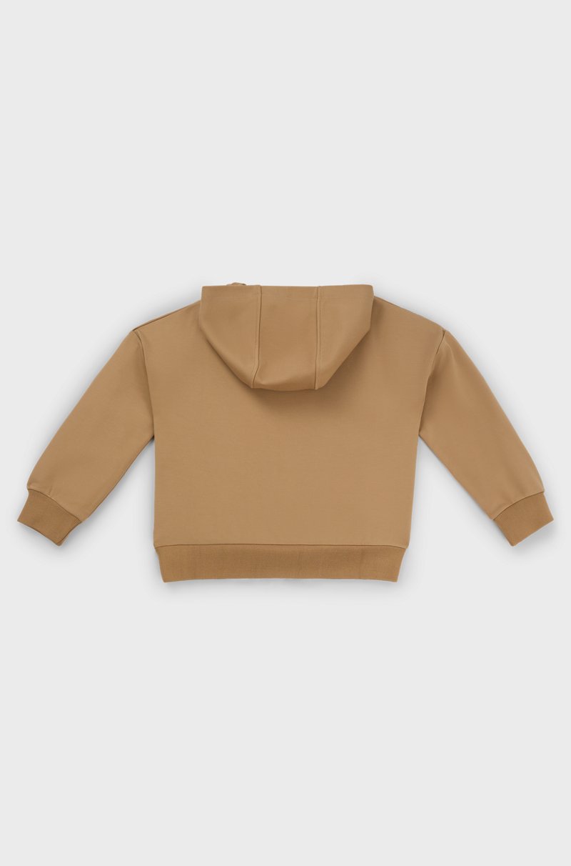 Hugo Boss Sudadera Con Capucha En Tejido Elástico Con Logo Estampado Para Niños