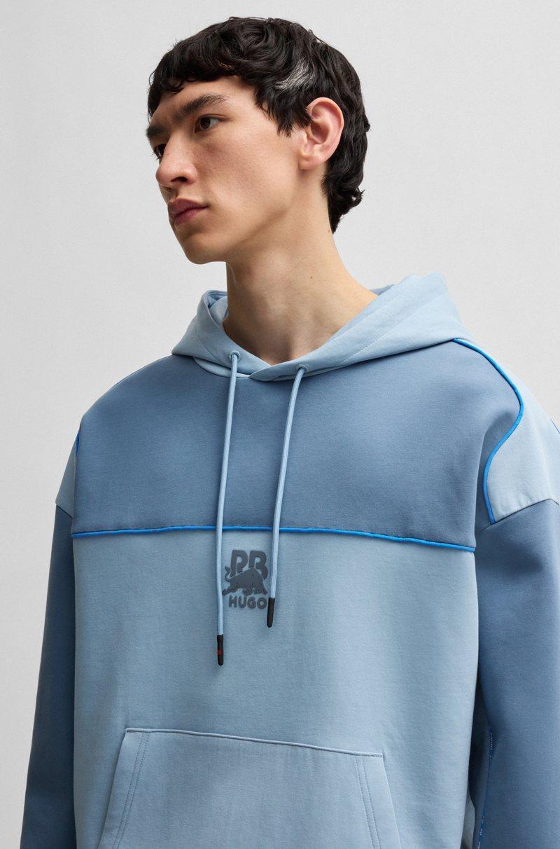 Hugo Boss Sudadera Con Capucha HUGO X RB En Mezcla De Algodón Con Detalles De Ribetes