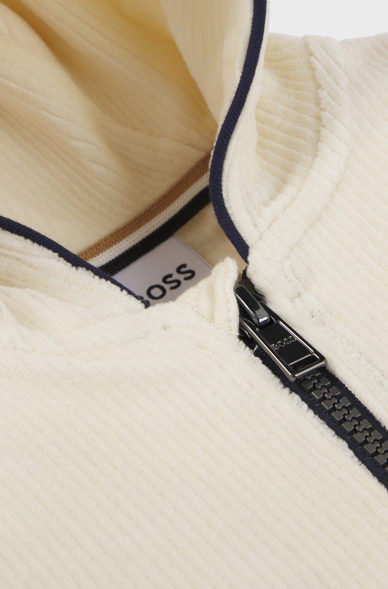 Hugo Boss Sudadera Con Capucha Para Niños En Algodón De Efecto Aterciopelado
