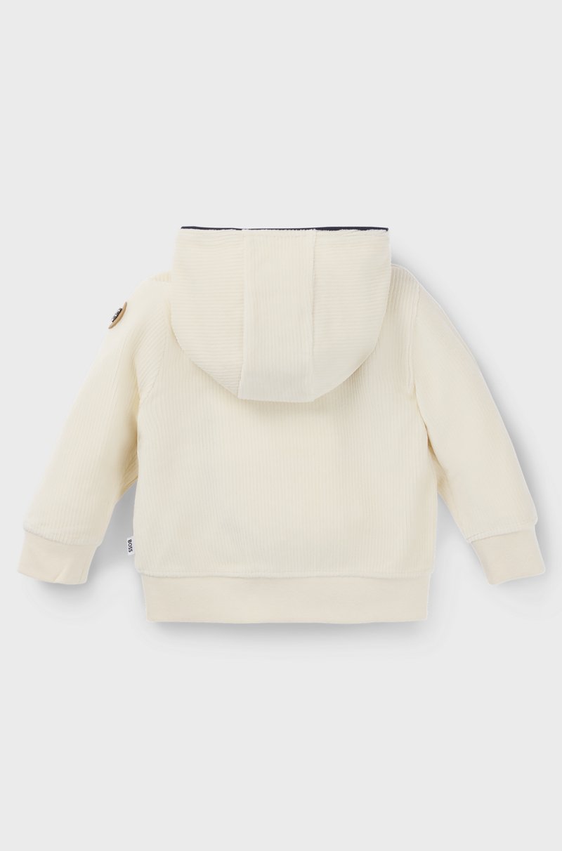 Hugo Boss Sudadera Con Capucha Para Niños En Algodón De Efecto Aterciopelado