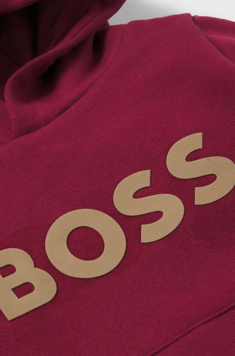 Hugo Boss Sudadera Con Capucha Para Niños En Forro Polar De Algodón Con Detalle De Logo