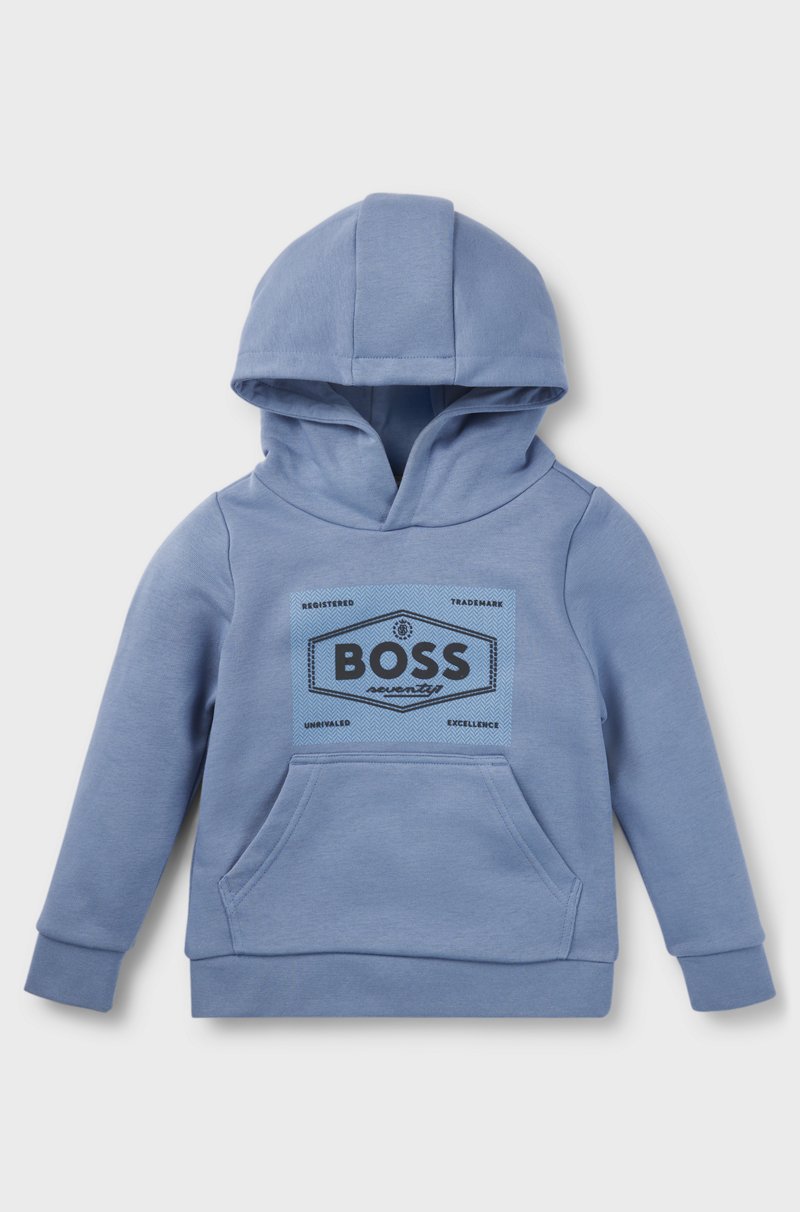 Hugo Boss Sudadera con capucha para niños en forro polar de algodón con logo