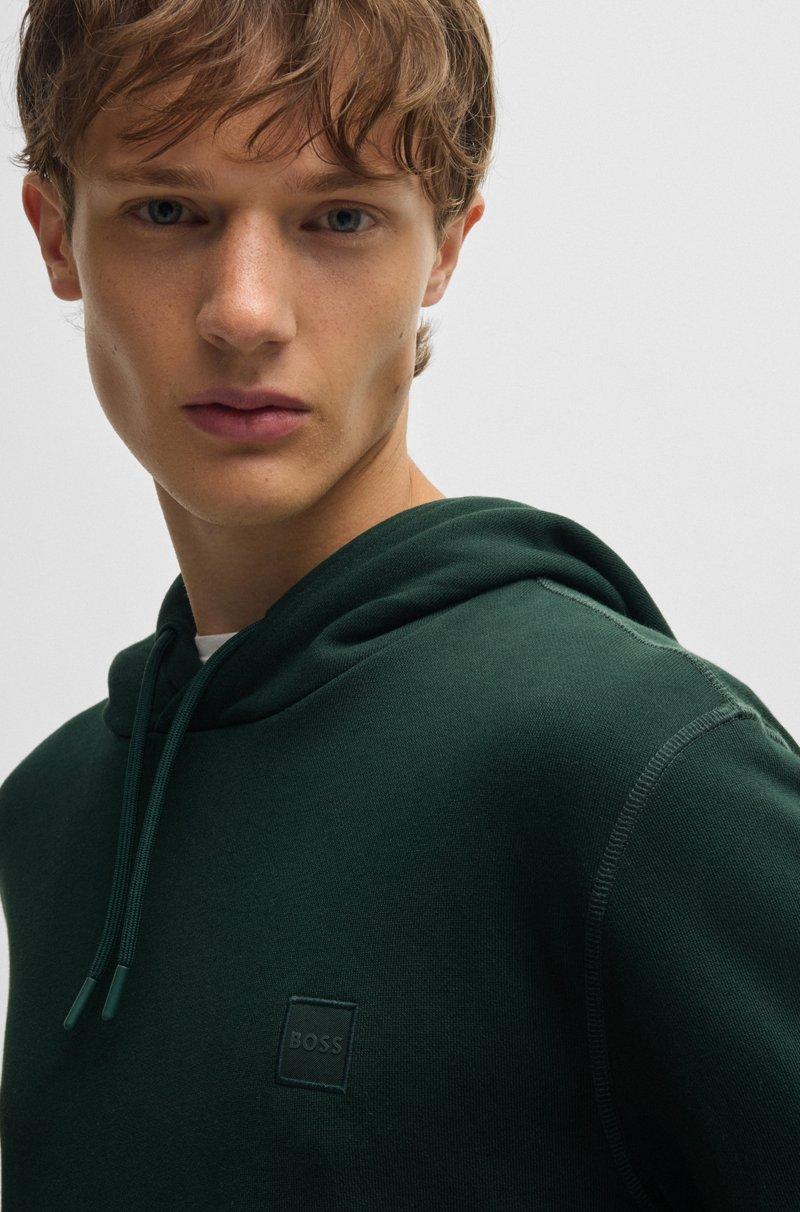 Hugo Boss Sudadera Con Capucha Regular Fit De Felpa De Algodón Con Parche De Logo