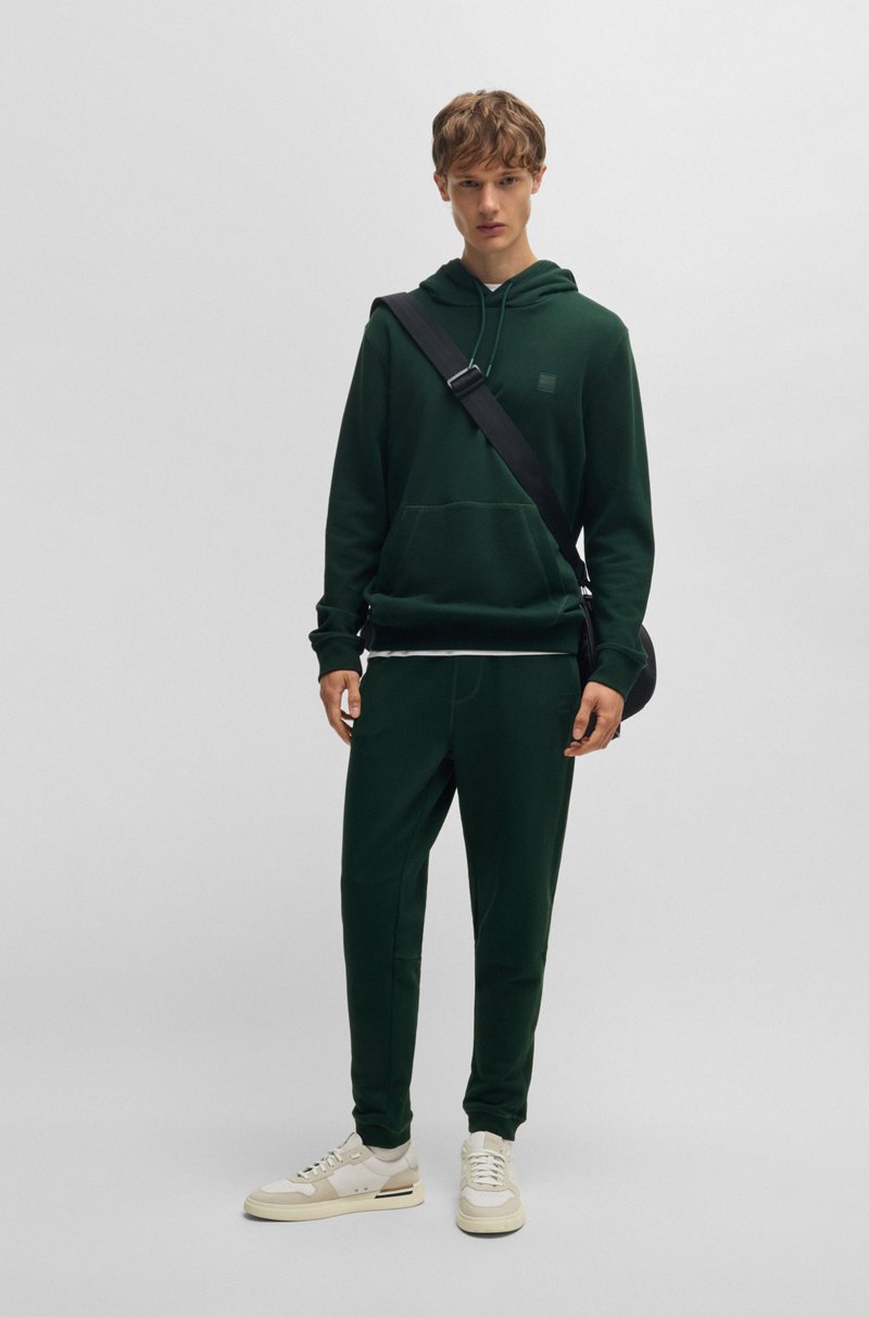 Hugo Boss Sudadera Con Capucha Regular Fit De Felpa De Algodón Con Parche De Logo