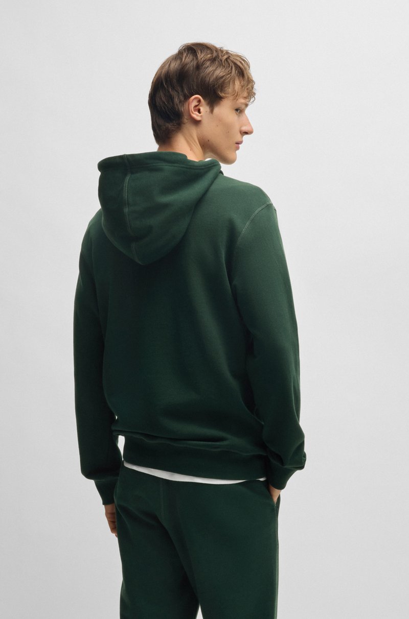 Hugo Boss Sudadera Con Capucha Regular Fit De Felpa De Algodón Con Parche De Logo