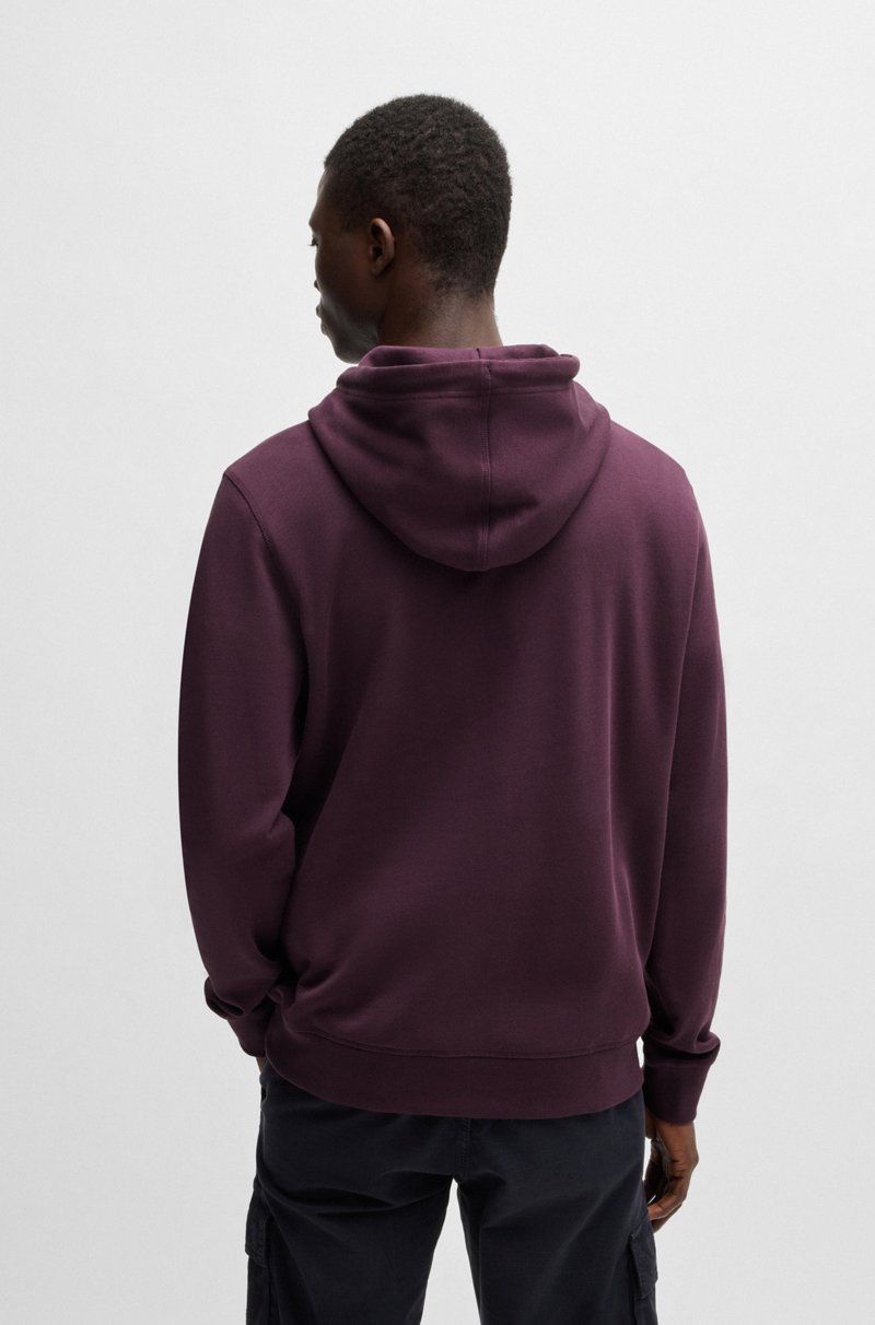 Hugo Boss Sudadera Con Capucha Regular Fit De Felpa De Algodón Con Parche De Logo