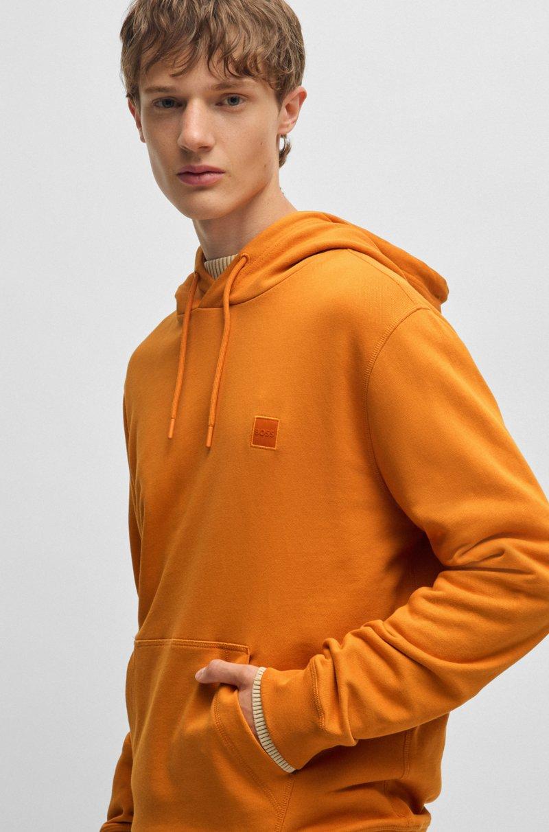 Hugo Boss Sudadera Con Capucha Regular Fit De Felpa De Algodón Con Parche De Logo