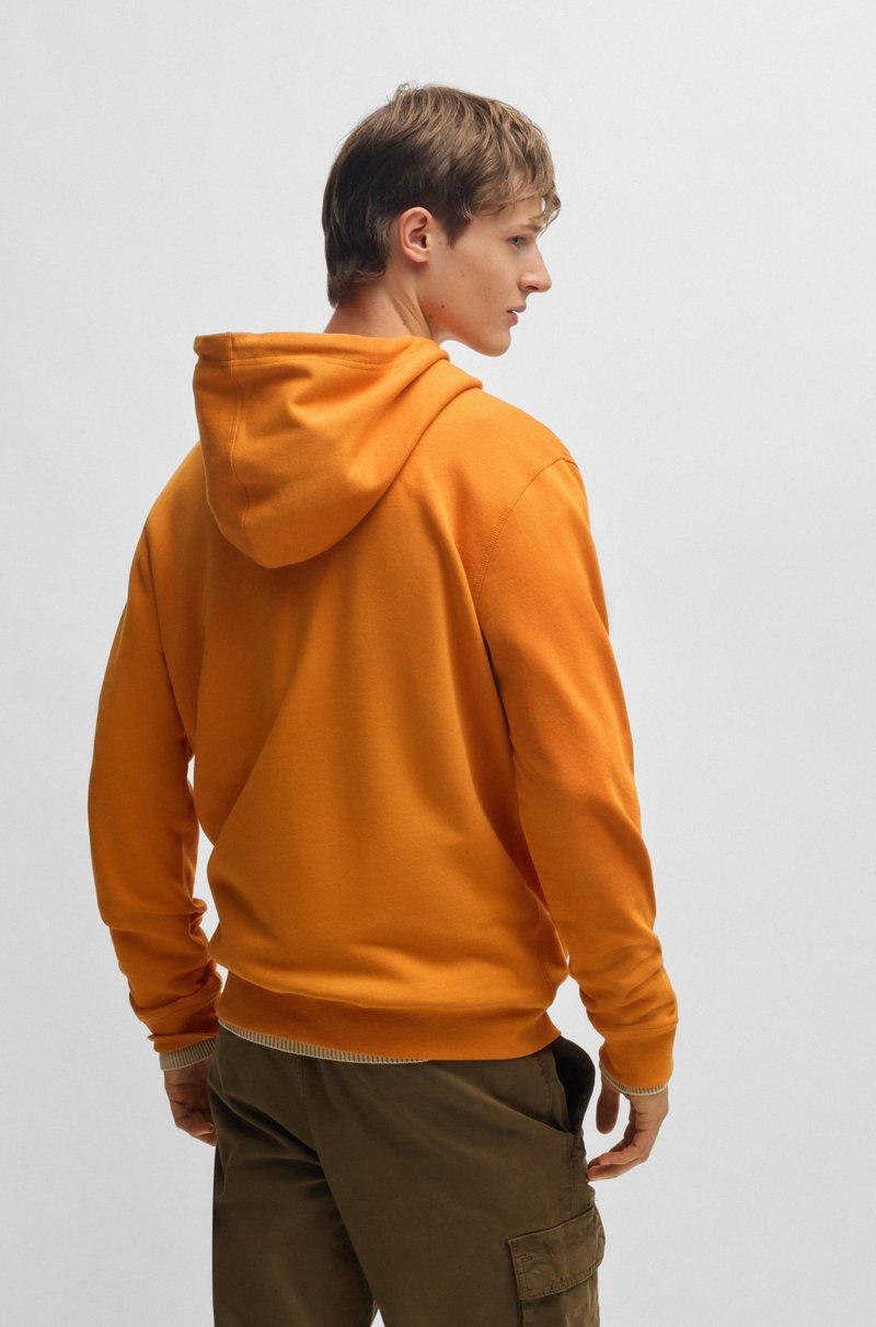 Hugo Boss Sudadera Con Capucha Regular Fit De Felpa De Algodón Con Parche De Logo