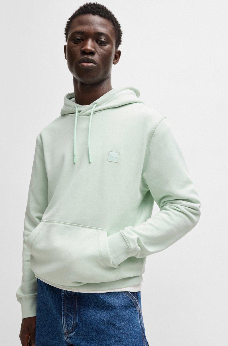 Hugo Boss Sudadera Con Capucha Regular Fit De Felpa De Algodón Con Parche De Logo