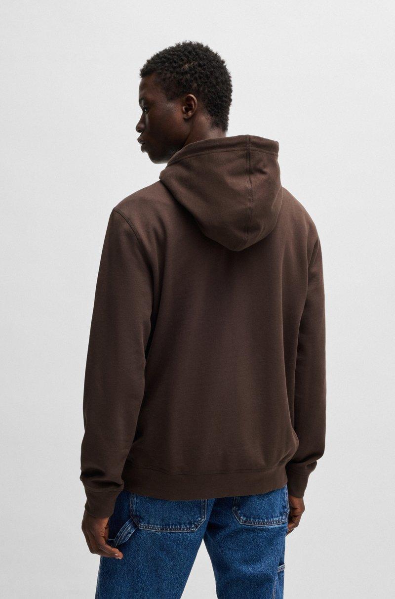 Hugo Boss Sudadera Con Capucha Regular Fit De Felpa De Algodón Con Parche De Logo